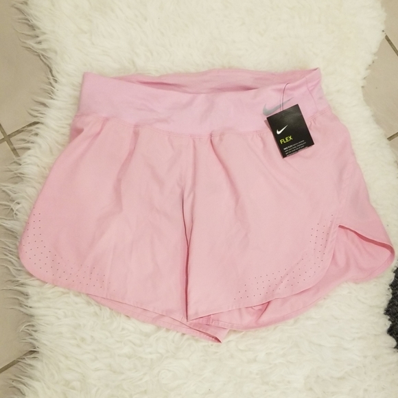NIKE Flex Dri-Fit Running Shorts Light Pink Medium - Picture 8 of 8